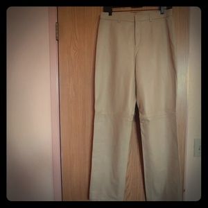 Leather Slacks Pants (Excellent Condition)